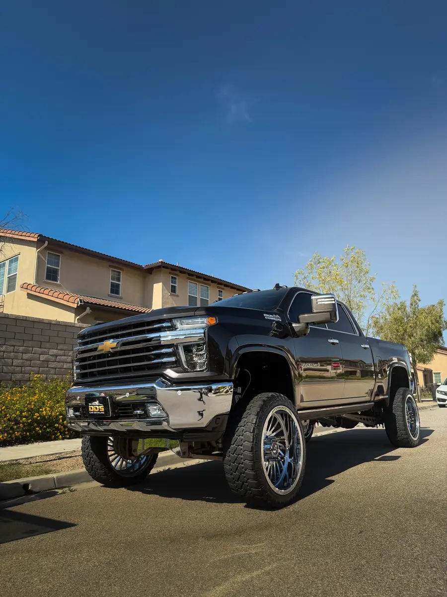 Lifted Chevy Silverado High Country on forged wheels